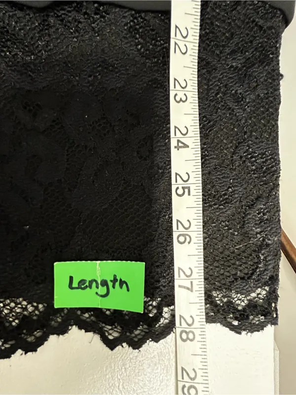MSK Black Sheer Dolman Sleeve Blouse with Lace Hem - Image 5