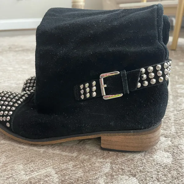KELSI DAGGER GENUINE SUEDE SPIKED BOOTS 8.5 - Image 6
