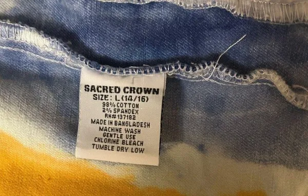 Sacred crown tie dye jacket size L (14/16)) Size L - Image 4