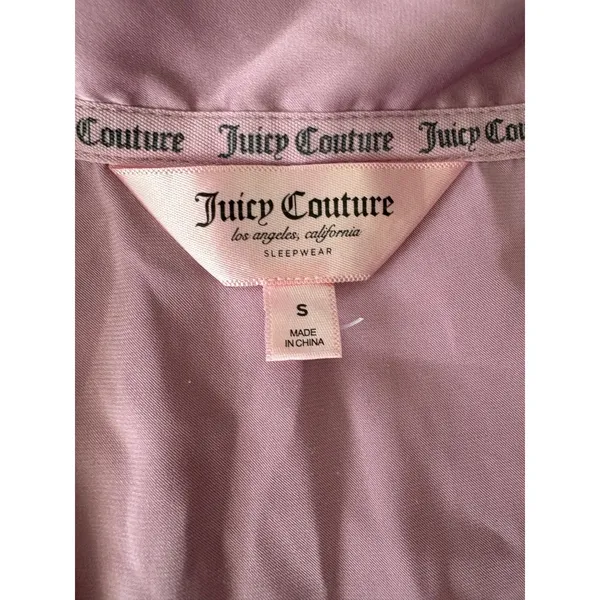 Juicy Couture Sleepwear Pajama Set Women's‎ Size S Button Front Top - Image 5