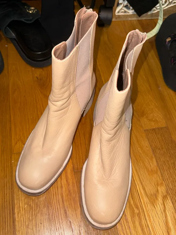 Free People Leather Chelsea Booties - accepting offers - Image 3