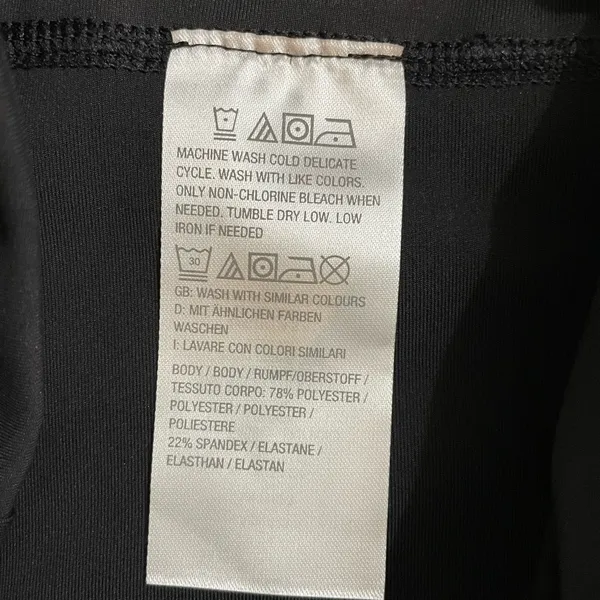 NWOT Zuda Black Bow Tie Leggings Size XXS - Image 8