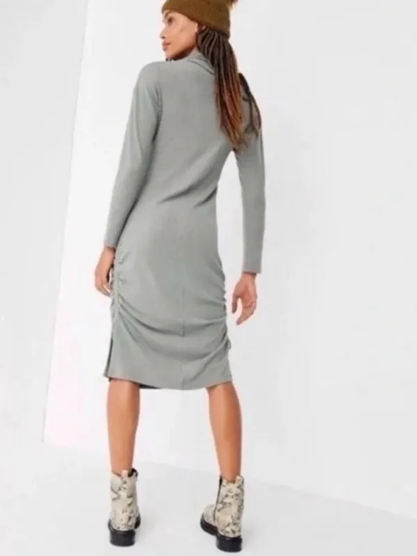 NWT Anthropologie / Saturday Sunday | Emily Mock Neck Midi Dress, size M - Image 2