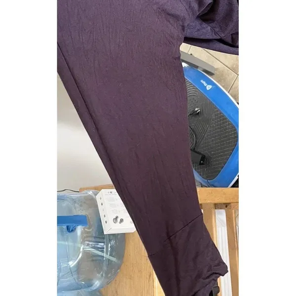 41 hawthorn blouse Top Short Sleeve Large Purple Open back Tunic Stretch Fall - Image 6