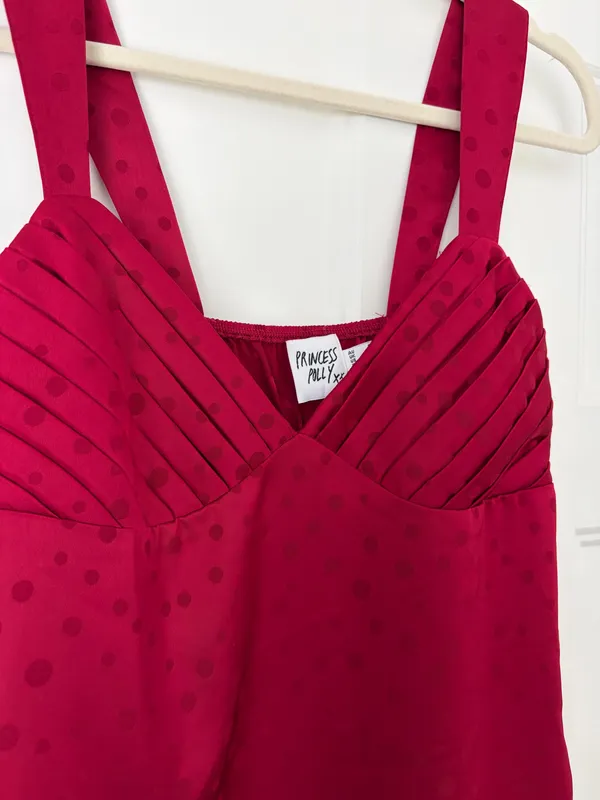 Princess Polly Red Polka Dot Dress - Image 2