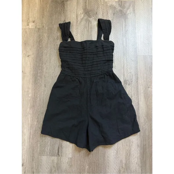 Abercrombie & Fitch Emerson Romper Black Pleated NEW Petite XS - Image 2