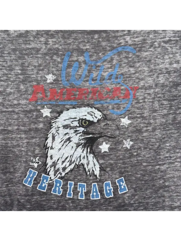 Goodie Two Sleeves “Wild American Heritage” Graphic Tee Women’s Medium - Image 2