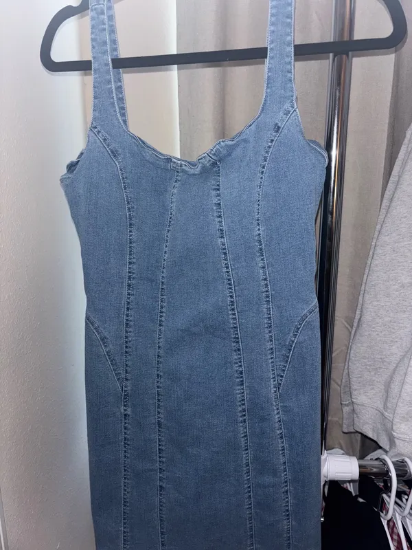 Signature 8 Denim Mini Dress - Image 4