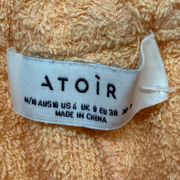 Atoir The‎ Villa Shorts Womens 6 Orange French Terry Relaxed Comfy Lounge Summer - Image 11