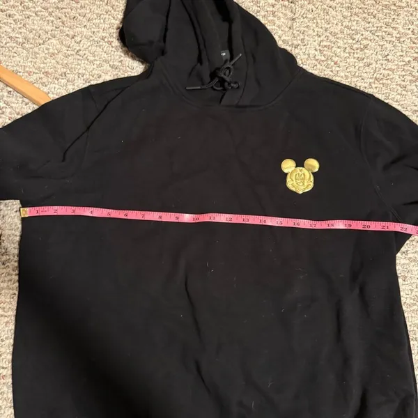 Disney x H&M Black Gold Motif Pullover Hoodie- Size Medium - Image 7