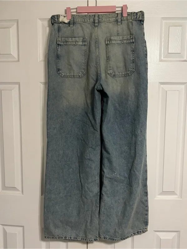 Free People We the Free Palmer Cuffed Baggy Jeans NWT - Image 4