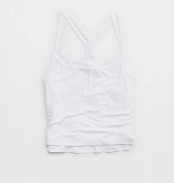 Aerie Henley Double Layer Tank - Image 3