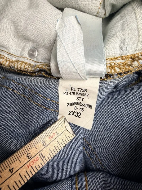 Lauren Ralph Lauren Womens Jeans Size 2 Blue Straight Leg 2x32 Stretch Denim - Image 6