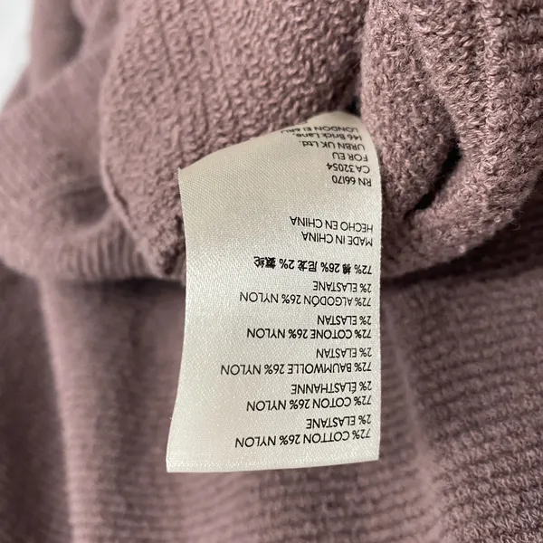 Free People Sweater Womens Small Raisin Purple Ottoman Slouchy Oversized Cowl - Image 9