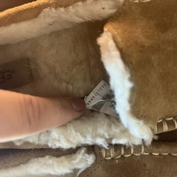 UGG slippers shoes Womens 8 beige Ansley chestnut moccasin house shoe comfort - Image 11