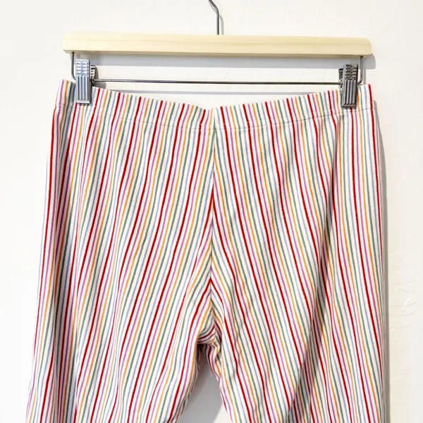 Roller Rabbit Party Stripe Pants Medium Pima Cotton DopamineDressing Cozy Preppy - Image 7