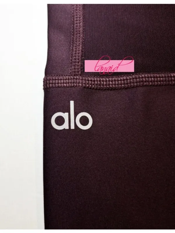 Alo Airlift High-Waist Embody Legging Oxblood Mesh Cut-Outs Cutouts Hi-Rise Pant - Image 12