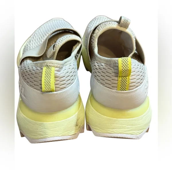 SOREL Kinetic Impact Strap Sneaker Women's Dark‎ Stone (yellow&beige) Sz 8 - Image 8