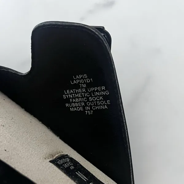 Steven By Steve Madden Black Lapis Espadrille Leather Platform Sandal Size 7 Boho Chic - Image 9