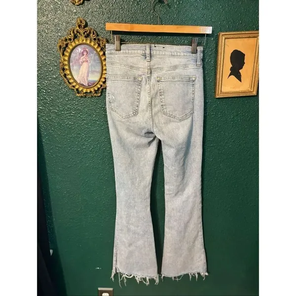 GAP 70s High Rise Flare Jeans Womens 25/0 Light Denim Boho Retro - Image 2