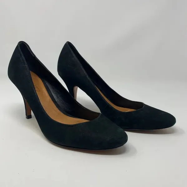 Schutz‎ Black Suede Closed Toe Classic Pumps Heels - Image 3
