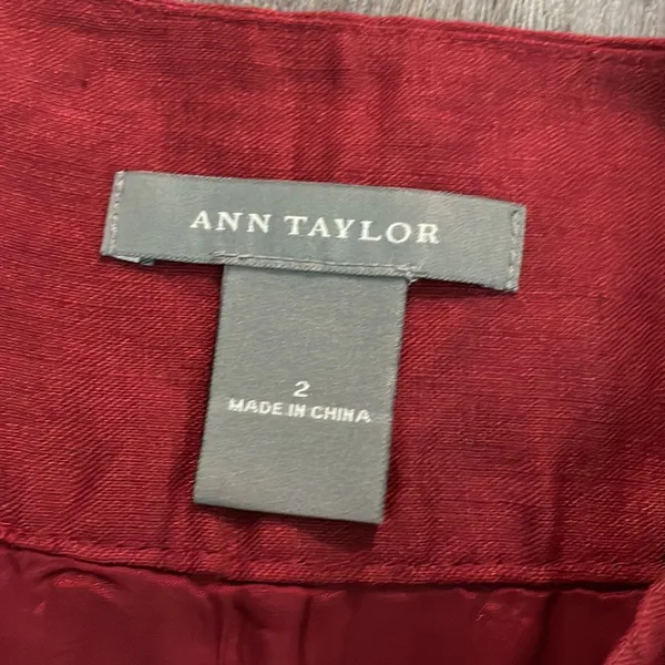 Ann Taylor lined linen skirt - Image 6