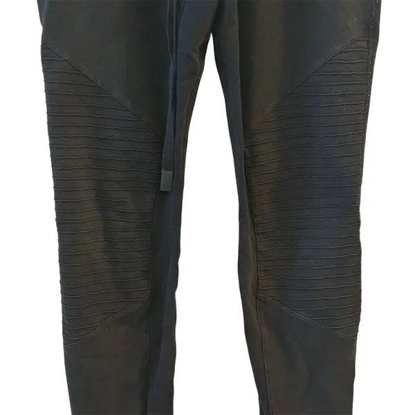Alo‎ Yoga Women's Urban Moto Sweatpants Black XS Tapered Casual - Image 5