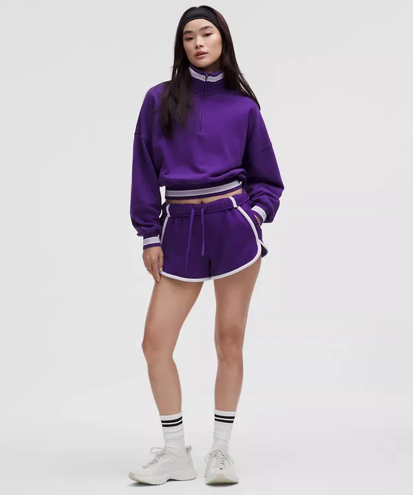 Lululemon Scuba Oversized Short 3" Trim College Purple, Size XS - Image 5