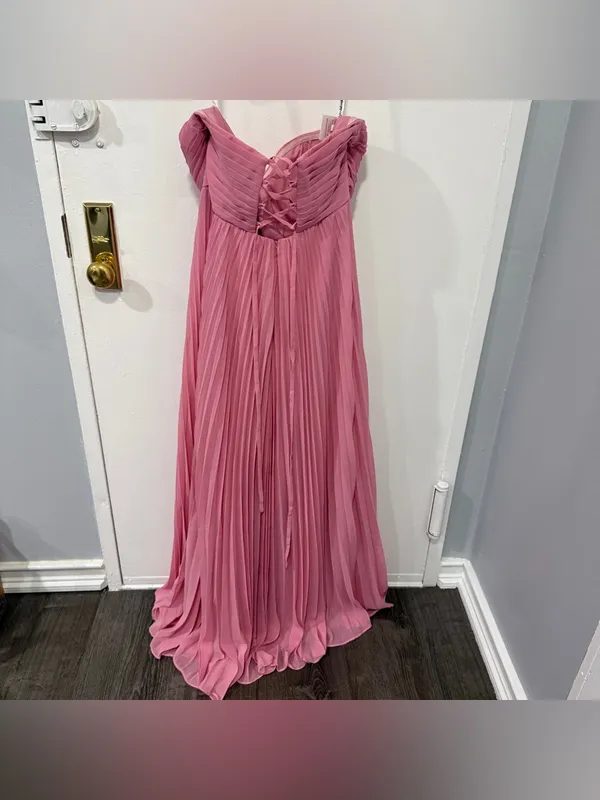 NWT Ryanth Pink Strapless Sweetheart Evening Dress - Image 2