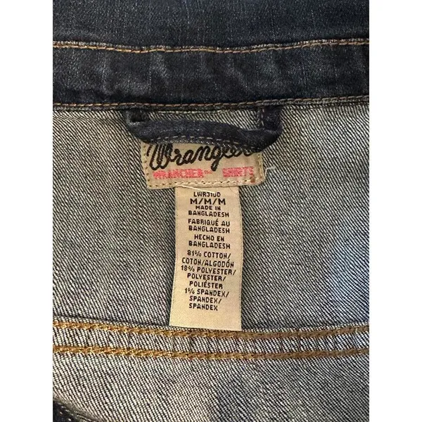 Wrangler Wrancher classic jean jacket Size Medium - Image 8