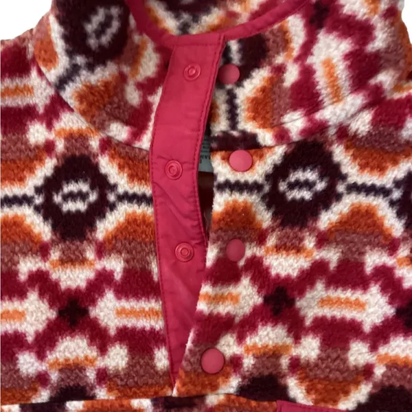 Patagonia Synchilla quarter snap pullover Pink and orange Aztec Print Size Small - Image 6
