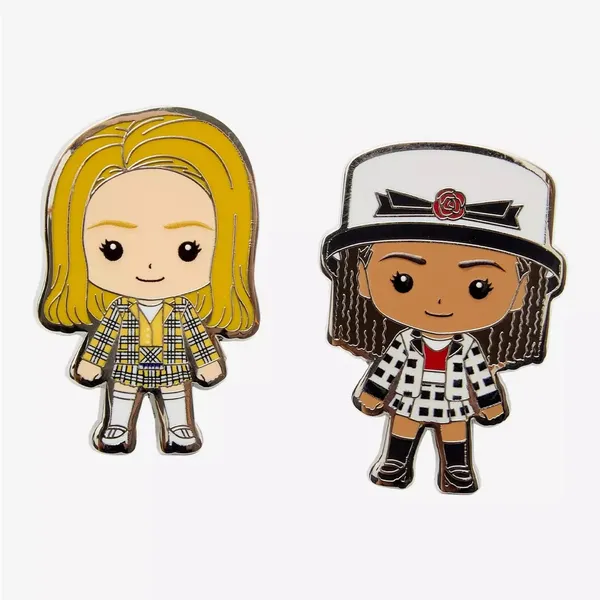 Clueless Chibi Cher & Dionne Enamel Pin Set Hot Topic Exclusive - Image 2