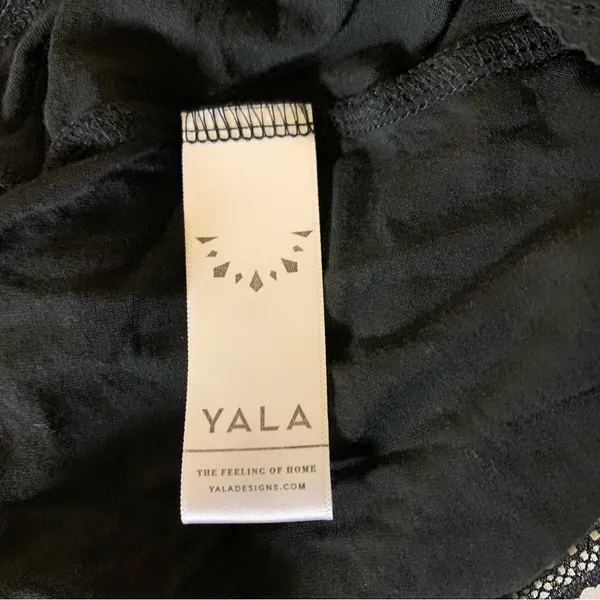 Yala Black Lace Trim Camisole‎ V Neck Sleepwear Loungewear XS - Image 5
