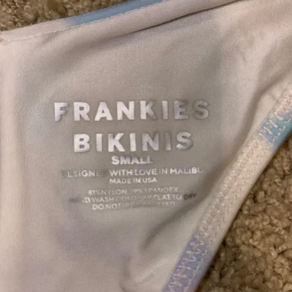 Alo X‎ Frankies Bikinis Cheeky Bikini Bottom Pastel Checker Size S - Image 7