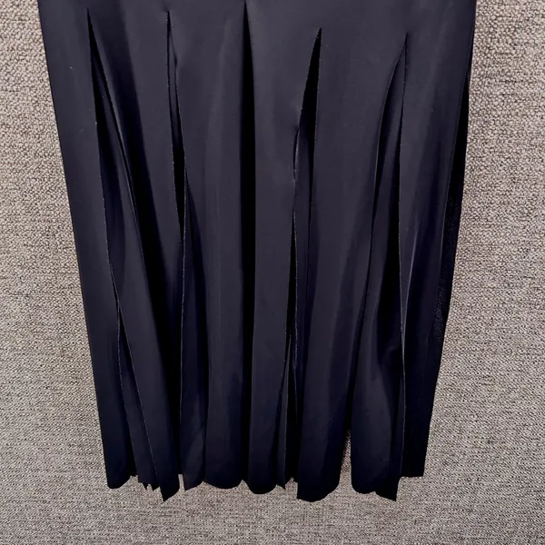 Cartise Vintage Maxi‎ Fringe Skirt Black Small - Image 5