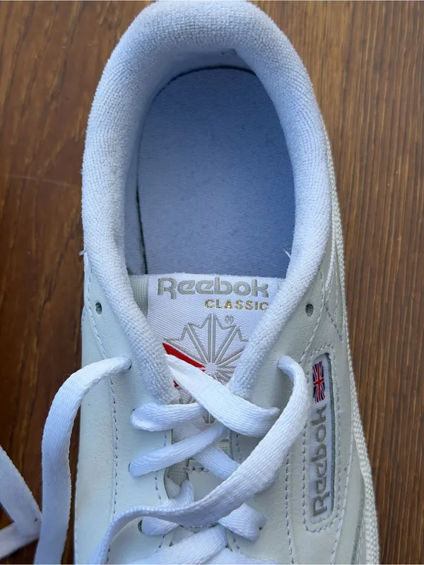 Reebok Club C 85 Classic White Leather Sneakers Women’s Size 7 - Image 9