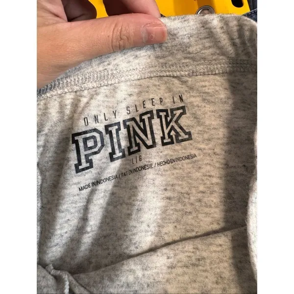 Victoria’s Secret PINK Sleep Shorts Women’s Large Gray Ruffle Hem Lounge Pajama - Image 7