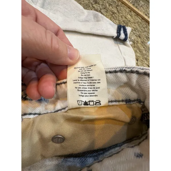 RAG‎ & BONE size 24 Rosa Mid-Rise Boyfriend Shorts White Wash $195 - Image 9