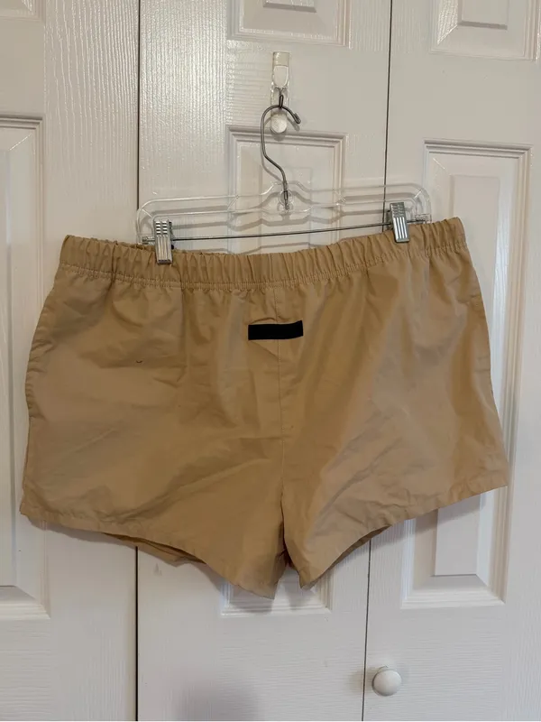 Fear of God Nylon Running Shorts Tan XXL - Image 2