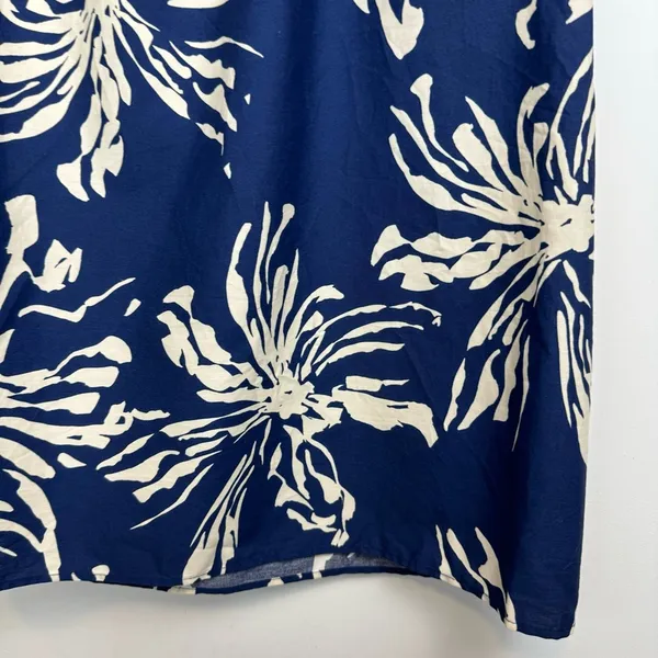 NWT ZARA Floral Tropical Printed Midi Skirt Sz Small Pleated Side Slit - Image 9