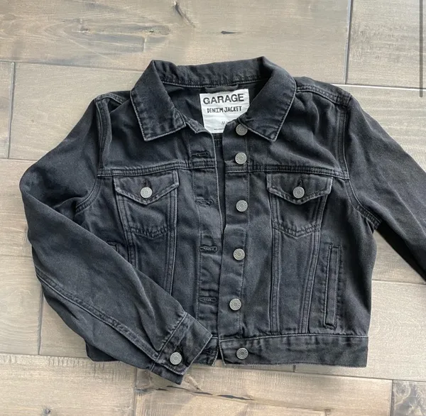 Garage Cropped Denim Jacket - Image 2
