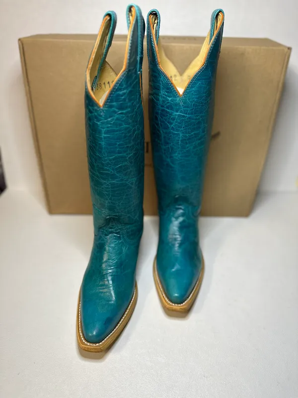 Redhawk Women's Western Boot - Jolene Turquoise casual classic outdoorsy stylish - Image 4