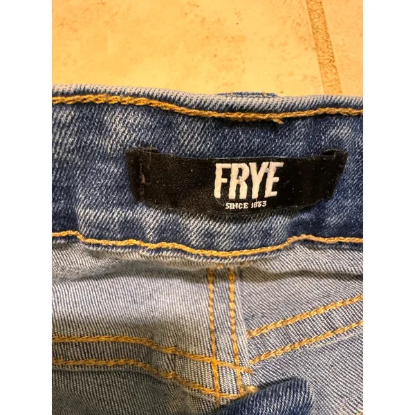 Frye Womens High Rise Straight Leg Jeans Medium Wash Blue Size 2/26 - Image 4
