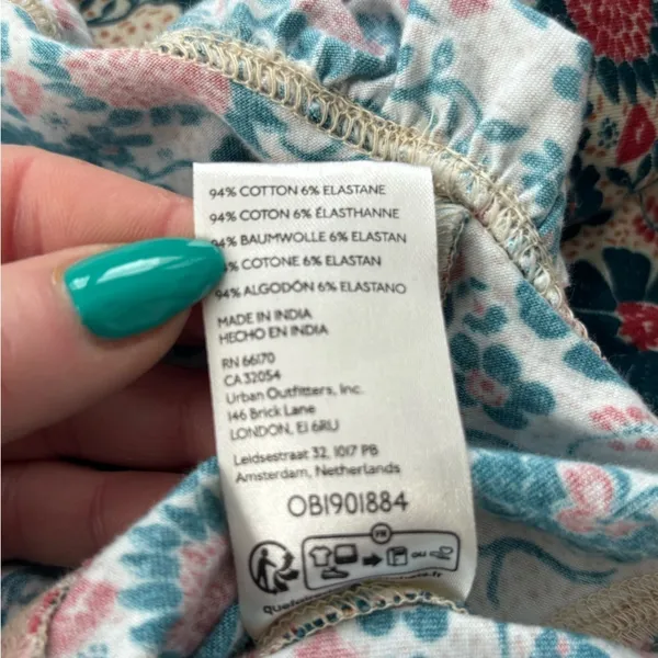 Free People Melanie‎ Long Sleeve Top medium cottagecore boho layered - Image 7