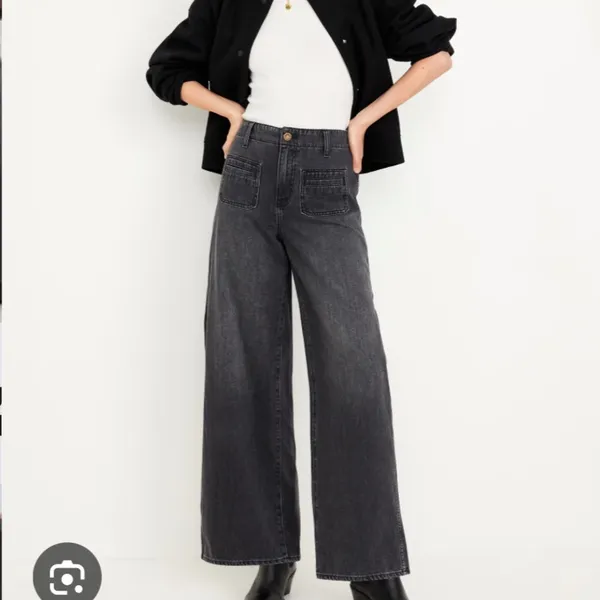 Old Navy Baggy High Waisted Wide Leg Trouser Jean - Image 5
