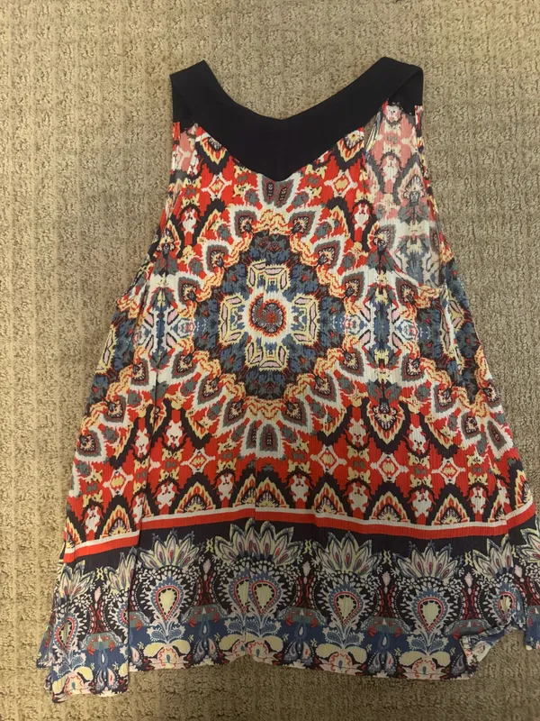 Sophie Rue Sleeveless Top Large Bandana Multi-Print - Image 3