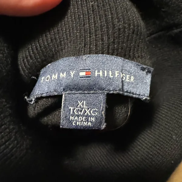 Tommy Hilfiger Black Turtle Neck Sweater - Image 3