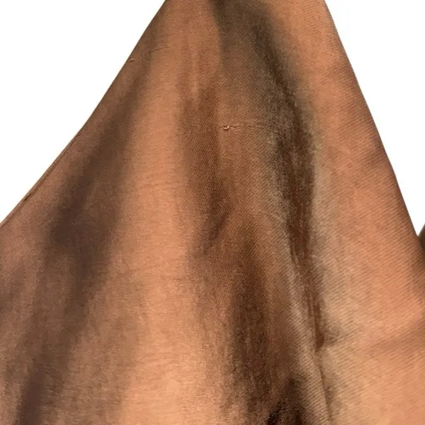 Lulus Sophisticated Impression Brown Satin Backless Cowl Midi Dress size L NWT - Image 6