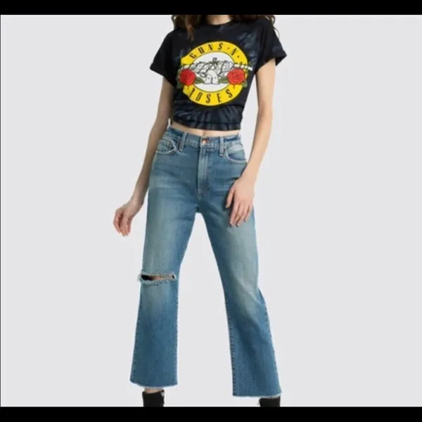 Alice + Olivia Amazing Double Waist Straight Leg Jeans in Watch Me- Size 25 - Image 2