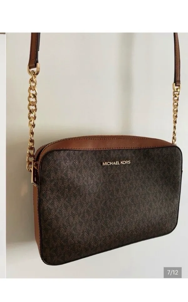 Michael Kors Brown Crossbody Bag Signature - Image 6